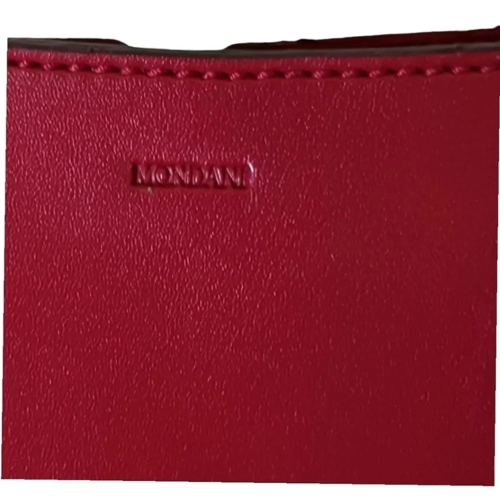 Mondani shoulder bag faux leather purse burgundy color - Picture 5 of 11